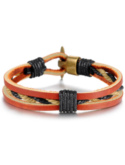 кожаный многослойный браслет longboard