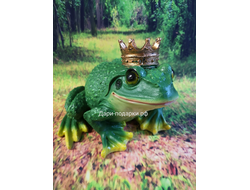 ЛЯГУШКА - ЦАРЕВНА с короной  20*22см  0,7кг   полистоун Россия 1038/012813