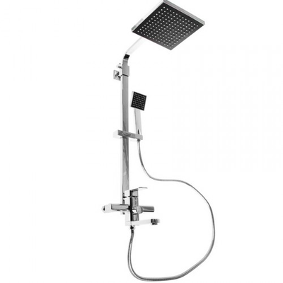Штанга со смесителем и тропическим душем,латунь,хром, Accoona A8394
