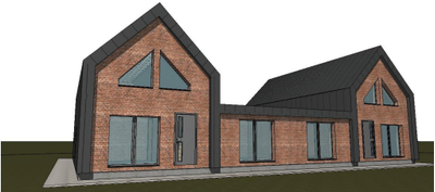 Одноэтажный дом с шестью спальнями 208м² (S67)