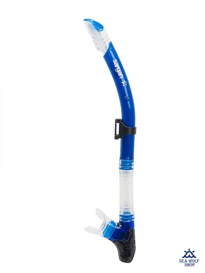 Маска с трубкой Sargan "НЕРО" черно-синий