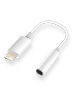 Переходник FUMIKO AD02 Lightning / AUX белый