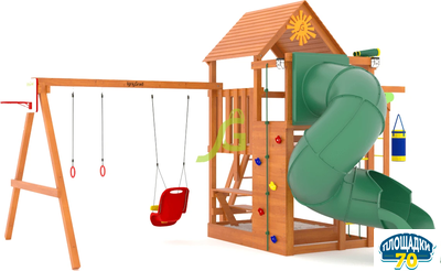 Детская площадка IgraGrad Крафт Pro 4 с трубой