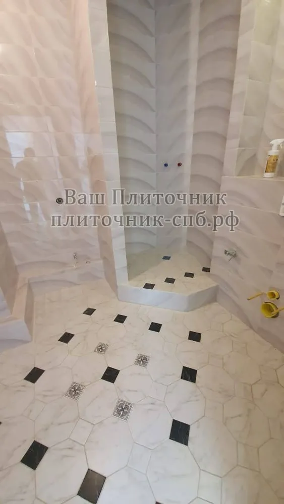 Изготовление душевого поддона с облицовкой