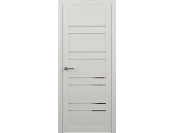 Межкомнатная дверь кипарис белый Дублин с зеркалом