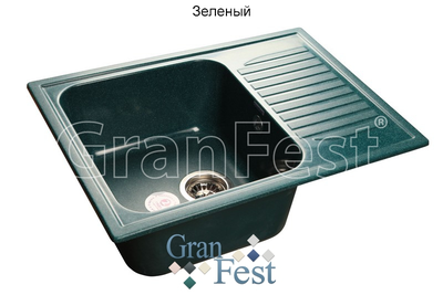Керамическая мойка Granfest Гранфест GF-S645L реверсивная 1 секционная мойка