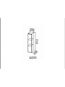 Шкаф навесной 200/912