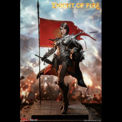 Рыцарь Пламени в черном - Коллекционная ФИГУРКА 1/6 scale Knight of Fire - Black  (PL2020-173C) - TBLeague