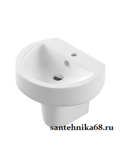 Умывальник тюльпан c полупьедесталом Sanita Luxe Best-55 с отверстием