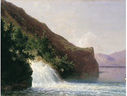 Картина обогреватель, репродукция Арсения Мещерского Водопад