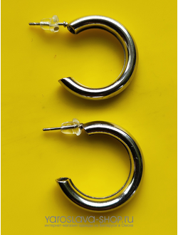 Модель: АЛ-272. Серьги-кольца трубки.