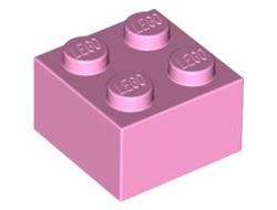 Brick 2 x 2, Bright Pink (3003 / 4245307 / 4550359)