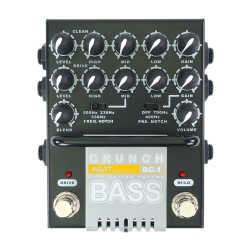 AMT Bass Crunch BC-1 - двухканальный JFET-предусилитель для бас гитары [без БП]