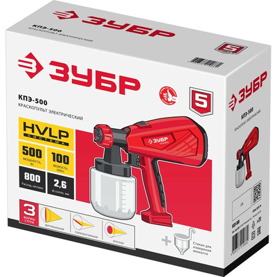 Электрический краскопульт ЗУБР 500 Вт КПЭ-500