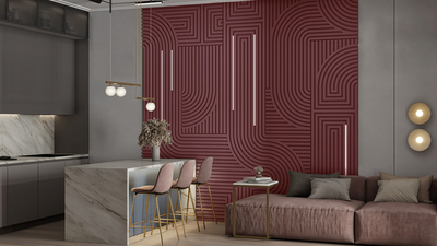 Гипсовая панель VECTOR + LED артикул M-0055