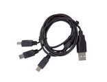 XP laadimise kaabel - 1 USB to 3 mini B / XP кабель для зарядки