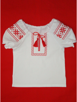 Сорочка для девочки. Узор "Орепей".