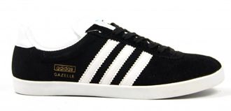 Adidas Gazelle Черные с белым (36-46) Арт.022М