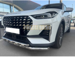 Защита переднего бампера двойная с перемычками Папа Тюнинг d60/42 для JETOUR X70 Plus 2023-