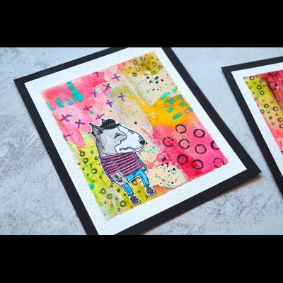 ФП штамп "Бультерьер морской волк"