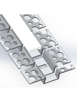 Алюминиевый профиль 4L-6012-SH FLEX ANOD Шпаклёвка