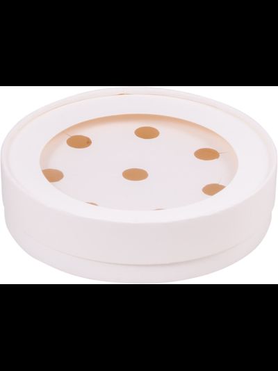 Коробка круглая для 8 конфет с/о (белая), Д165*35мм