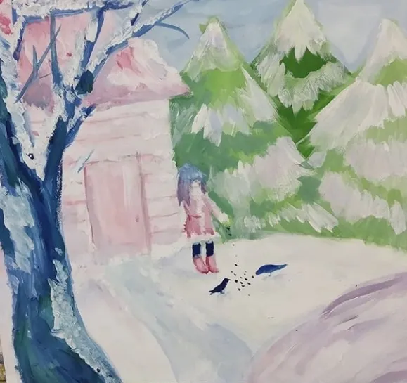 Тема: "Пейзаж в квадрате. Классическая триада".
Цветоведение 