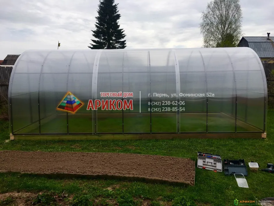 Теплицы и сотовый поликарбонат в Перми от Ариком