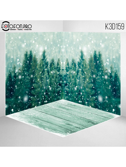 Фотофон 3D пазловый «Зимний лес»