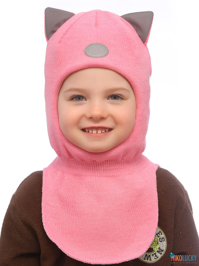 Шапка-шлем "Cat"   22101-03, цвет розовый р. 48-50