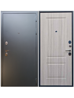Дверь входная Спартак &quot;Р&quot; Серый графит  /  МДФ Сандал светлый