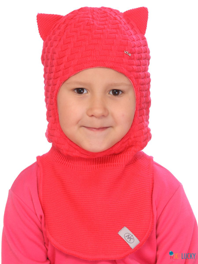 Шапка-шлем  21202-01, цвет темно-розовый р. 48-50