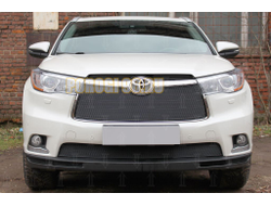 Защита радиатора Toyota Highlander U50 2013-2016 black низ PREMIUM