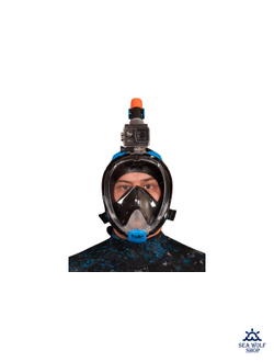 Маска полнолицевая Scuba Brothers Beatle Black/Blue L/XL