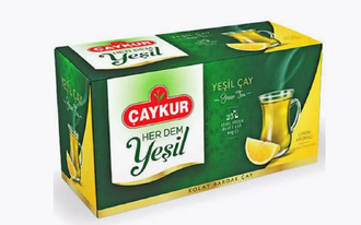 Чай CAYKUR зеленый с лимоном, 25 пак