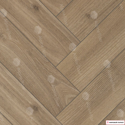 Ламинат Alpine Floor Herringbone 10 Дуб Венето LF107-10 33 класс толщина 10 мм с фаской 1.56 м2