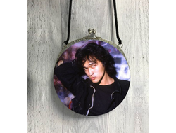 Сумочка круглая с фермуаром Кино, Виктор Цой №21