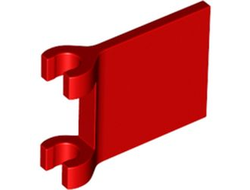 Flag 2 x 2 Square with Flared Edge, Red (80326 / 6365459)