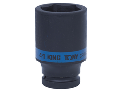 Головка торцевая ударная глубокая шестигранная 3/4", 41 мм KING TONY 643541M