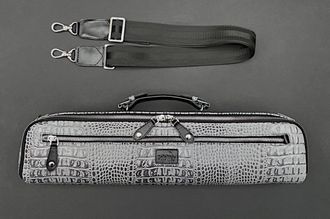 Soloway flute bag (grey reptile)