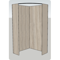 Угловая примерочная из ЛДСП, Тучков Шоп, Новосибирск