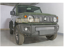 Защита радиатора для Suzuki Jimny 2018- (4 части) верх chrome