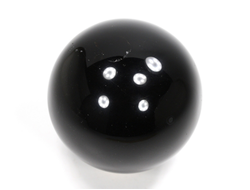 Шар обсидиан чёрный, Мексика (50 мм, 167 г) №35931