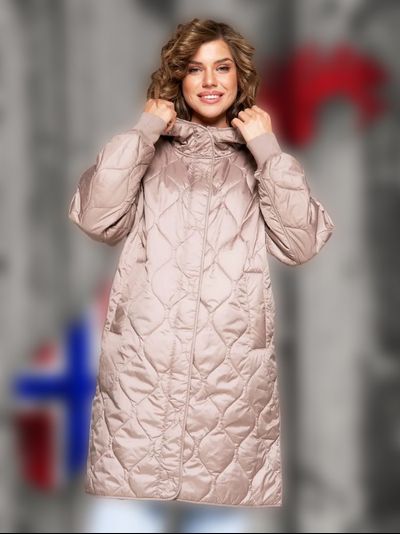 Демисезонная норвежская удлинённая парка бренда Fergo Norge FKC19-119-pearl