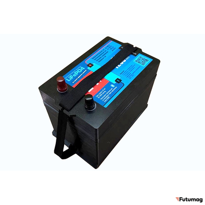 Аккумуляторная батарея LiFePo4 24V50Ah(80А) без дисплея, BMS смарт