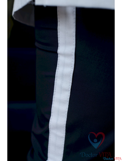 Брюки синие с белыми лампасами IvaMED