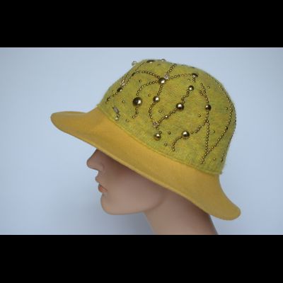 Шляпа Vizio 5347 FFL фетровая желтый лайм