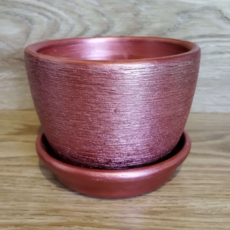 Керамический горшок для цветов "Миллениум красный" 13 см (1 л)