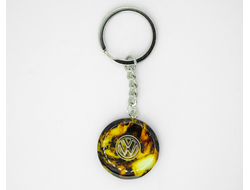 Брелок из натурального янтаря "Volkswagen"