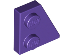 Wedge, Plate 2 x 2  Right, Dark Purple (24307 / 6167469)